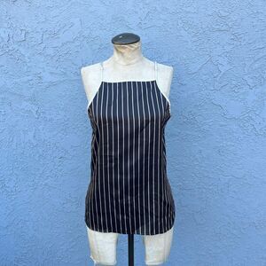 Y2k Nicole Miller Tank Top Striped Camisole Size Medium lingerie